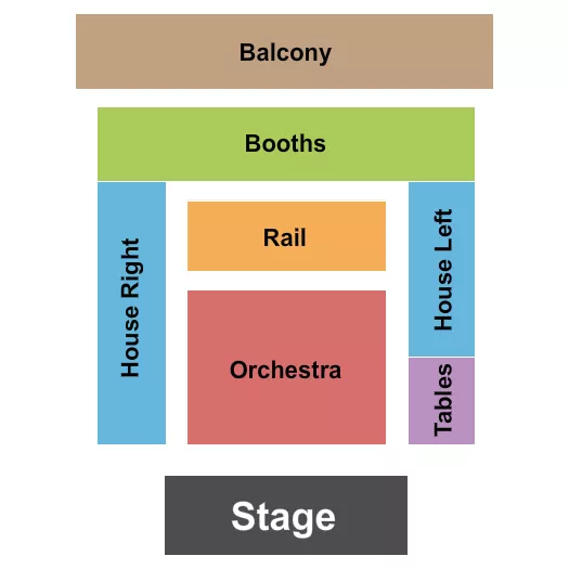 seating chart for Palace Theatre - San Francisco - The Jazz Room - eventticketscenter.com